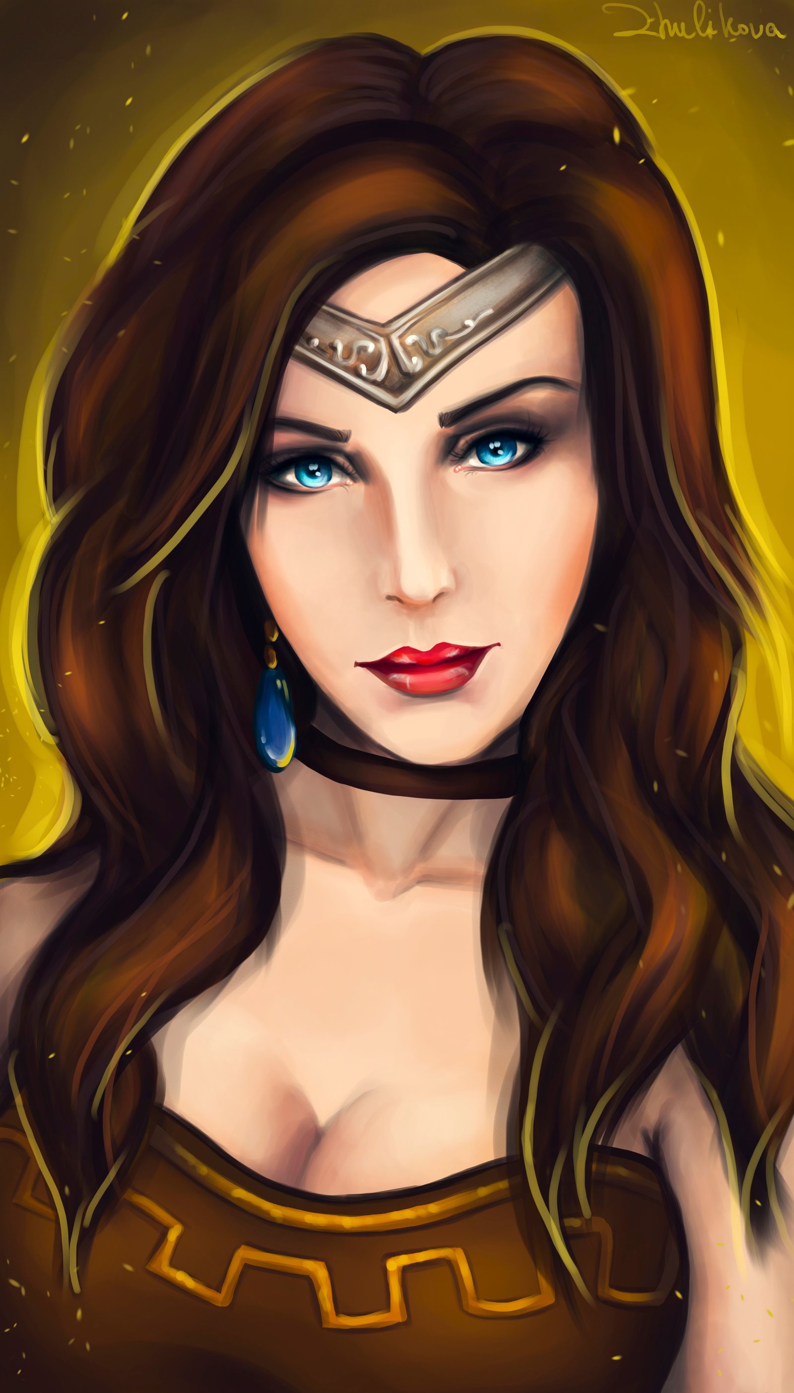 Sivir Portrait by zhulikova HD Wallpaper Fan Art Artwork League of Legends lol