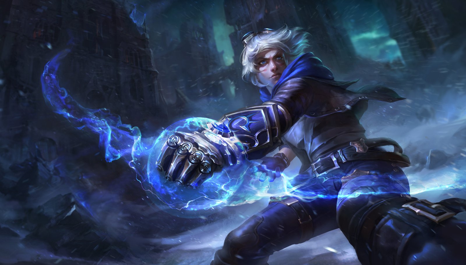 Frosted Ezreal Splash Art Update HD 4k 6k Wallpaper Background Official Art Artwork League of Legends lol
