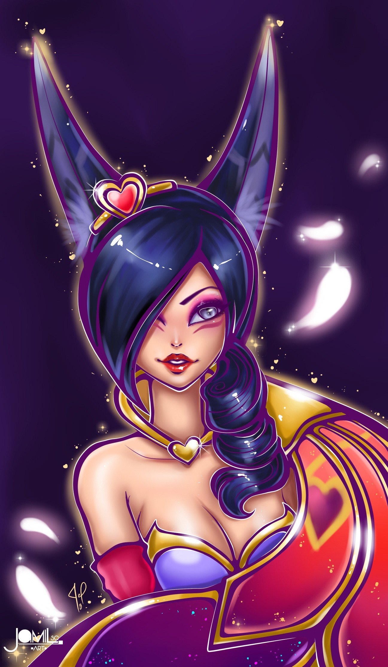 Sweetheart Xayah by JamilSC11 (2) HD Wallpaper Background Fan Art Artwork League of Legends lol