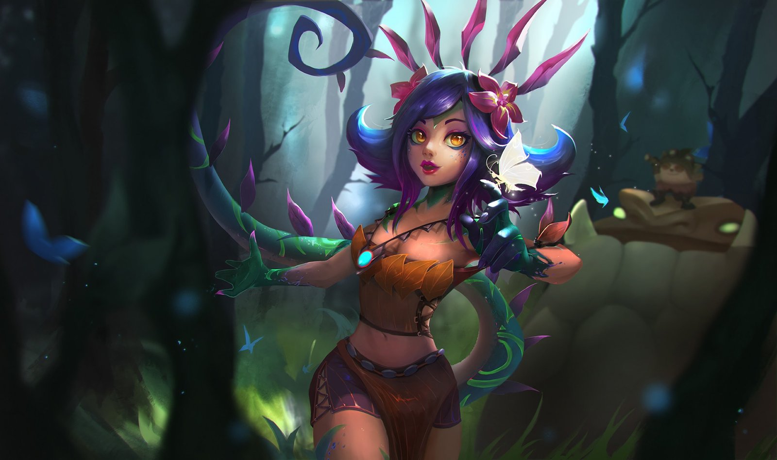 Neeko by LF FF (2) HD Wallpaper Background Fan Art Artwork League of Legends lol