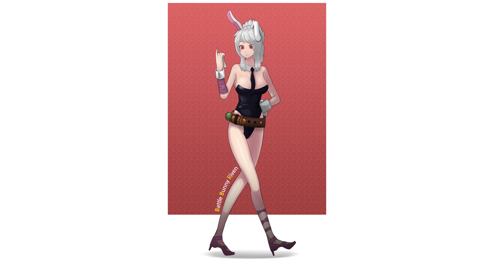 Battle Bunny Riven by 다람뀨 HD Wallpaper Fan Art Artwork League of Legends lol