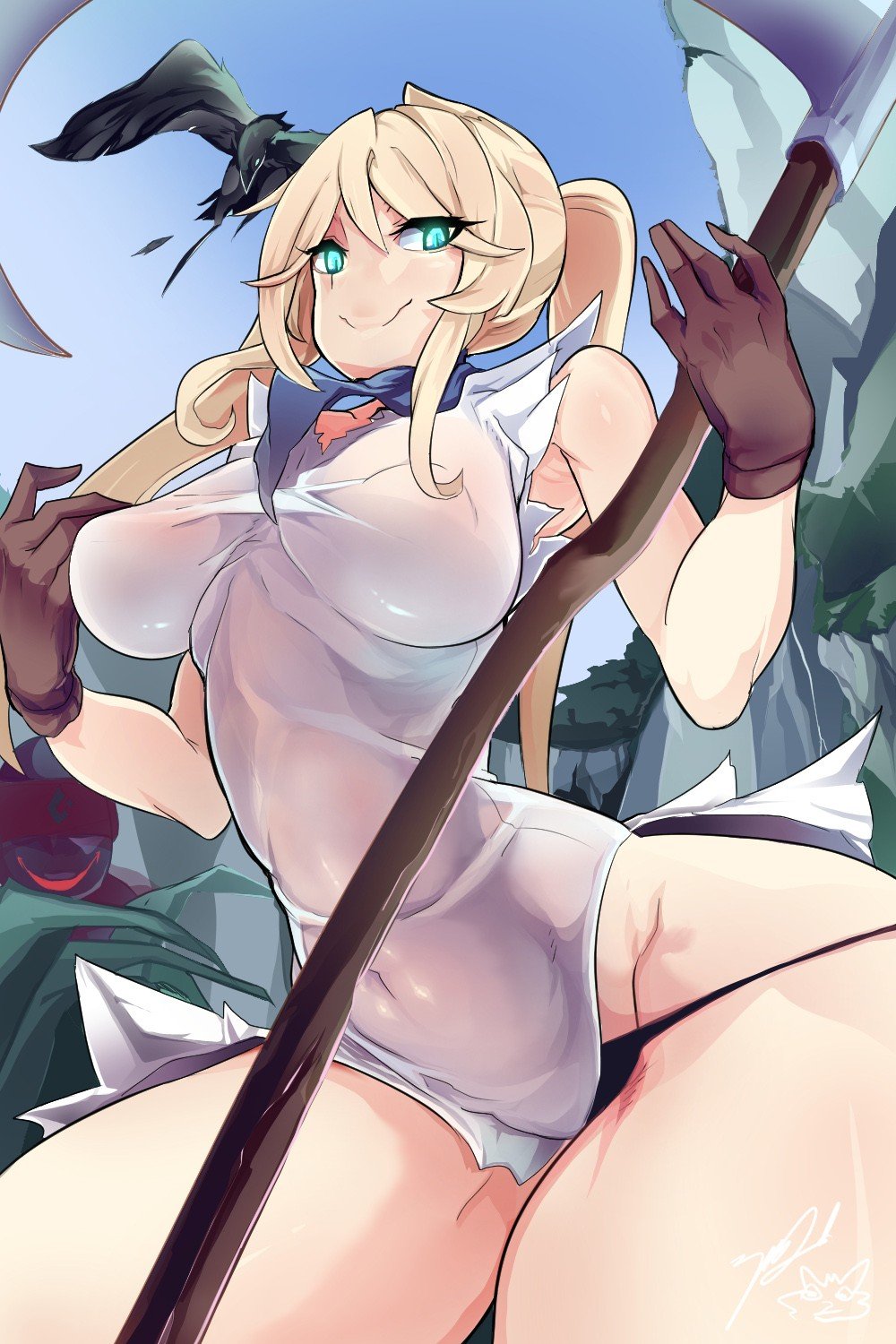 Sexy Female Fiddlesticks by 300￥ Gender Swap Bend HD Wallpaper Fan Art Artwork League of Legends lol