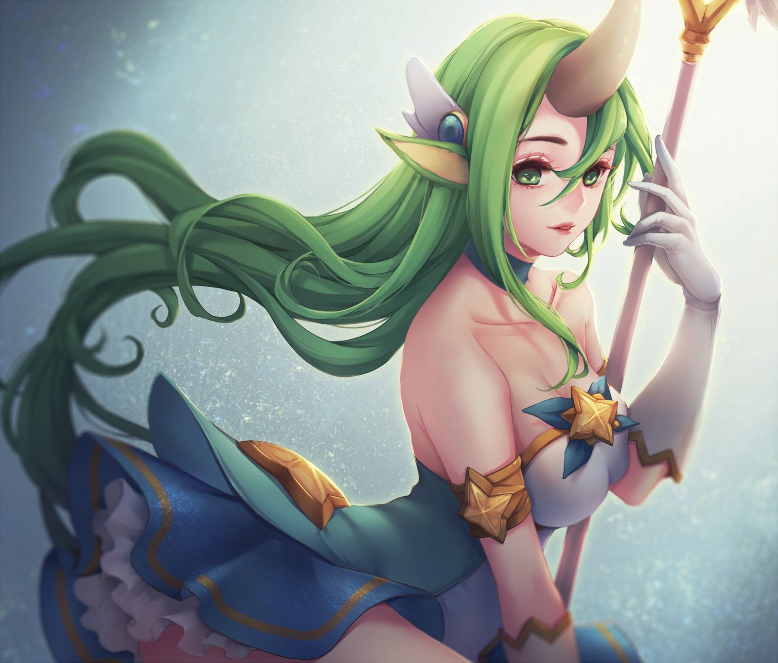 Star Guardian Soraka by 禁 HD Wallpaper Background Fan Art Artwork League of Legends lol