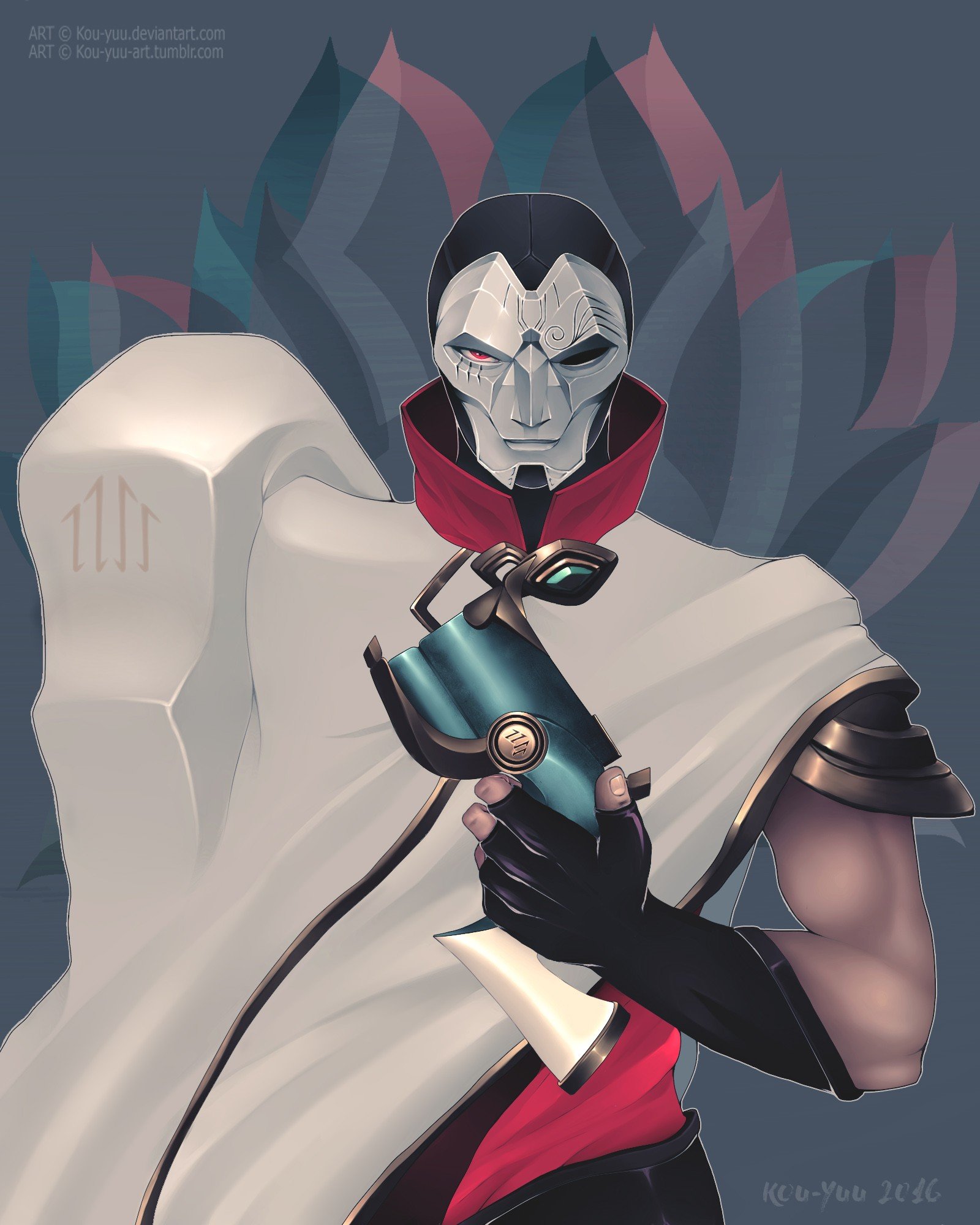Jhin by Kou-Yuu League of Legends Artwork Wallpaper lol