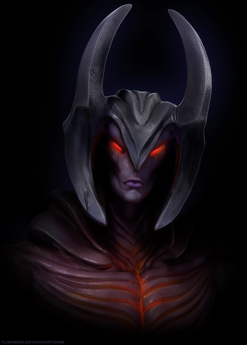 Aatrox Portrait by CRYart-UK (2) HD Wallpaper Artwork Fan Art League of Legends lol