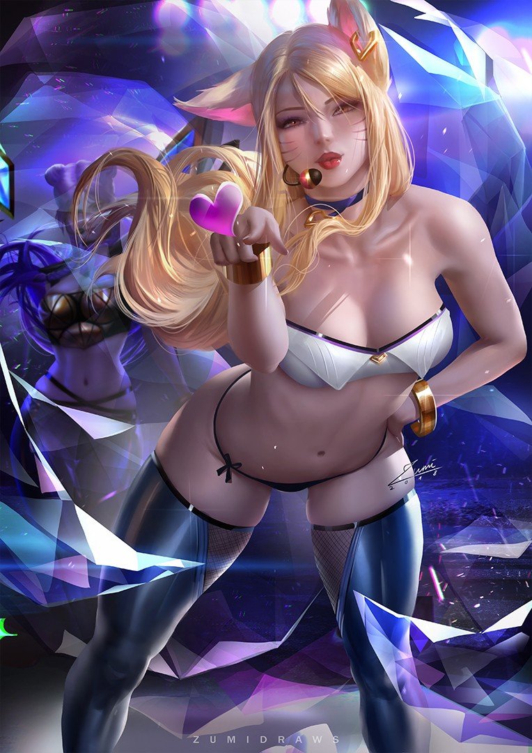 K Da Ahri Wallpapers And Fan Arts League Of Legends Lol Stats