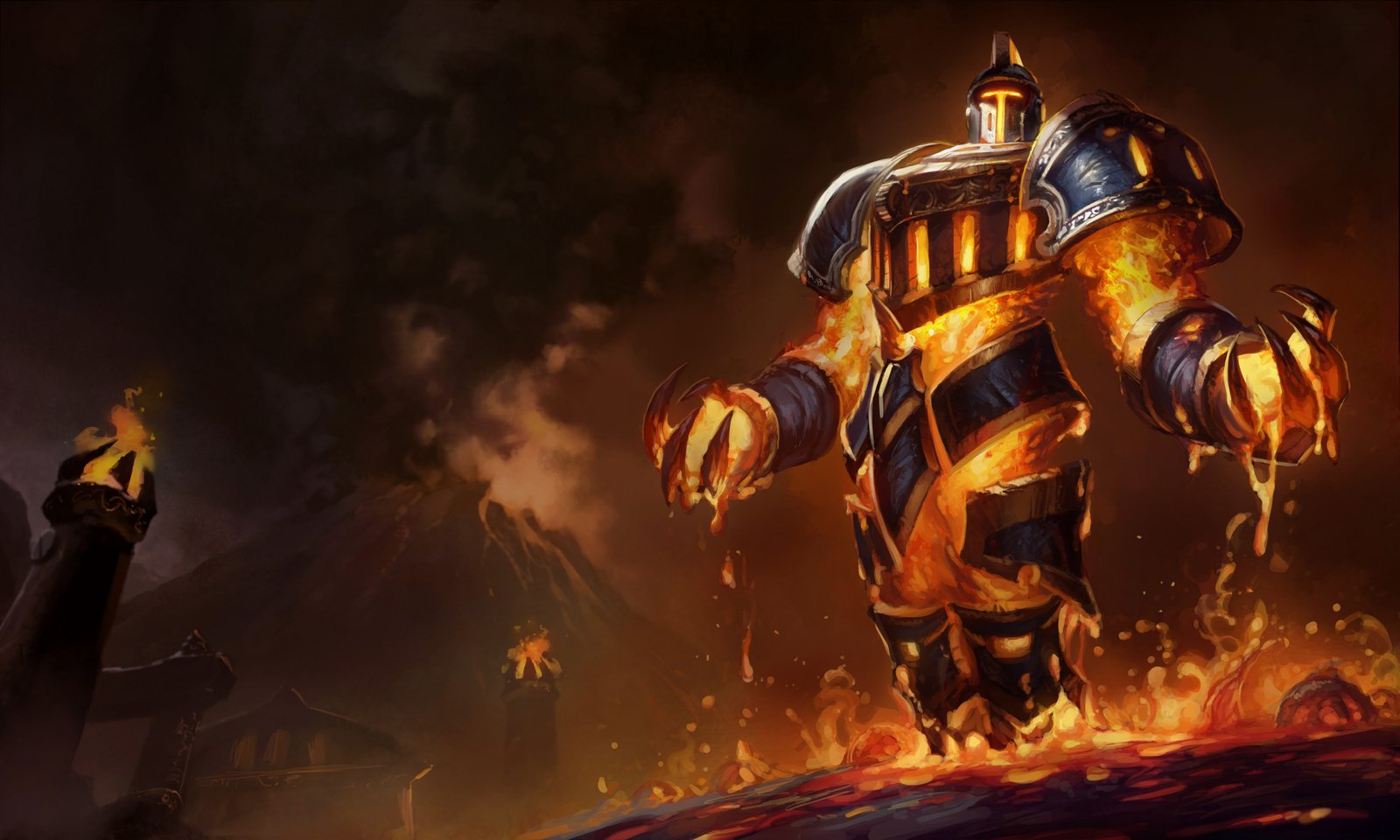 Scorched Earth Xerath Splash Art HD 4k Wallpaper Background Official Art Artwork League of Legends lol