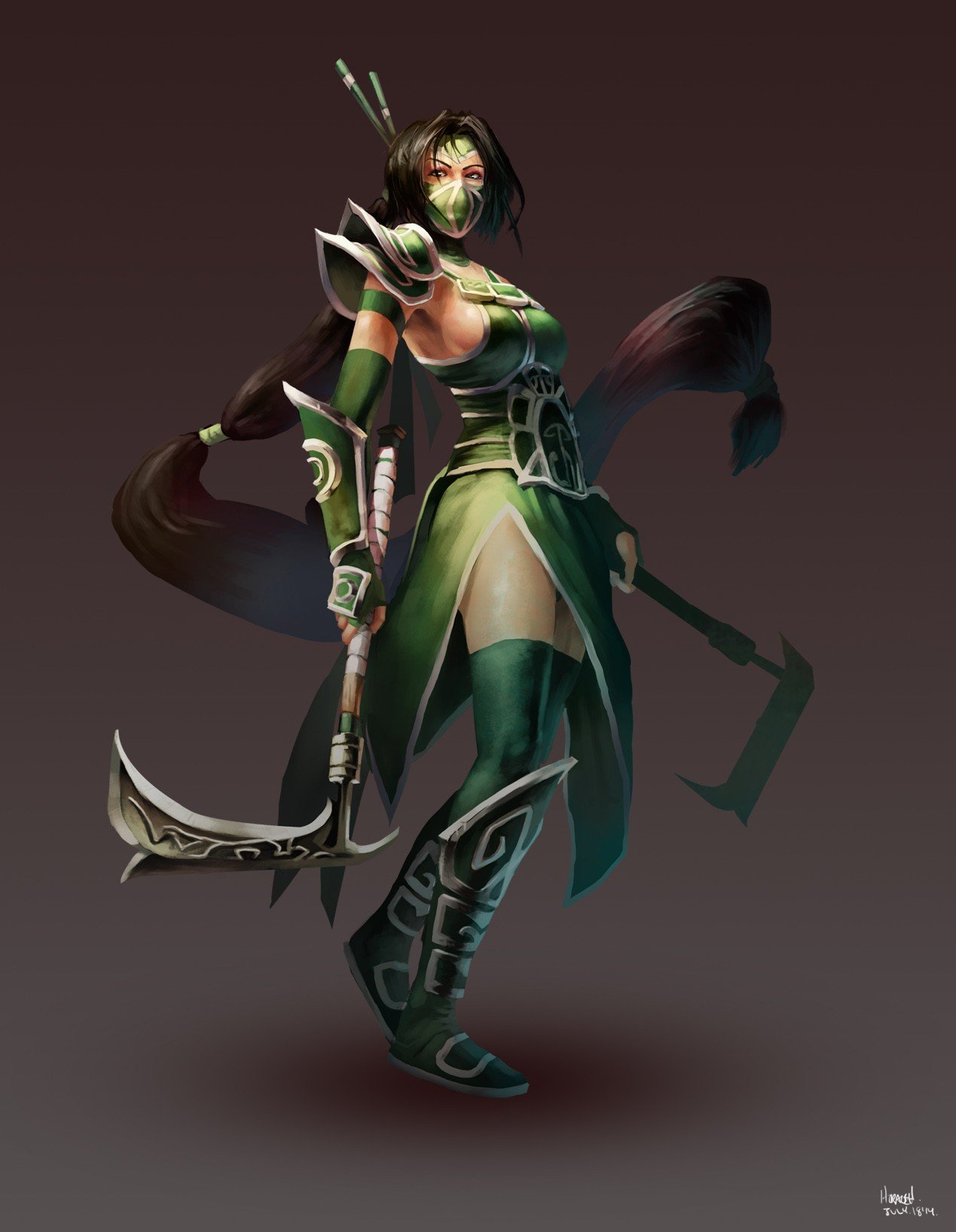 Akali by Hozure HD Wallpaper Fan Art Artwork League of Legends lol