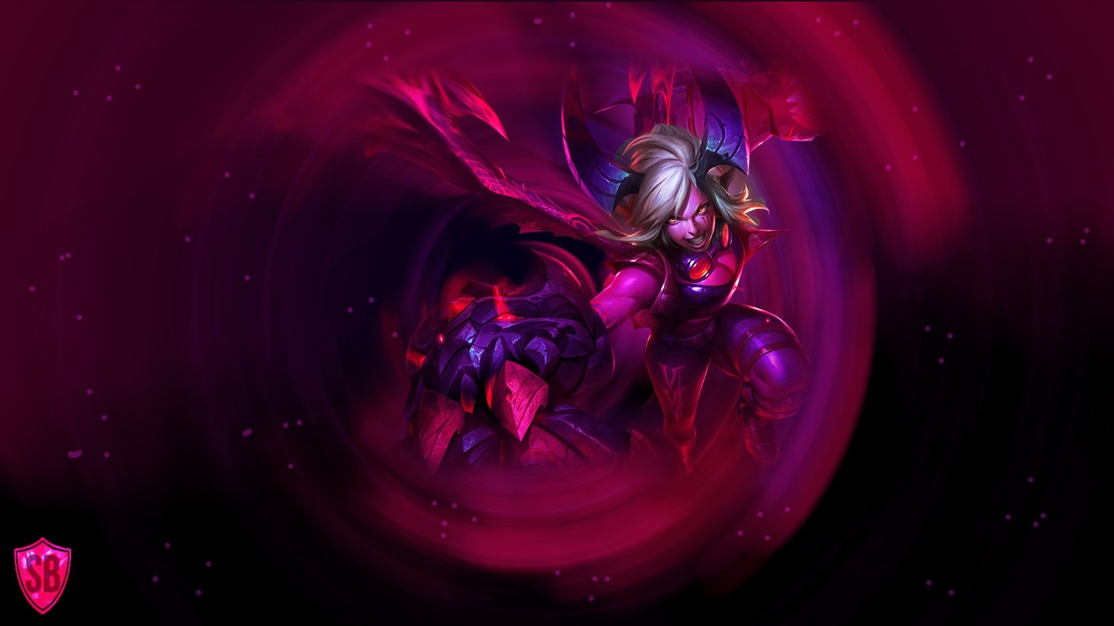 Demon Vi by Sammylad298 HD Wallpaper Fan Art Artwork League of Legends lol HD Wallpaper Fan Art Artwork League of Legends lol
