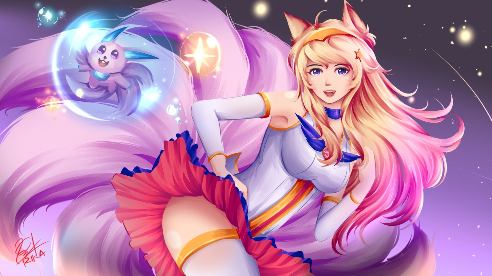 Star Guardian Ahri Wallpapers Fan Arts League Of Legends Lol Stats