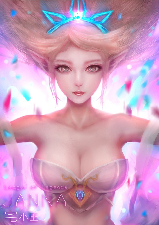 Janna by 宅小匪 HD Wallpaper Fan Art Artwork League of Legends lol