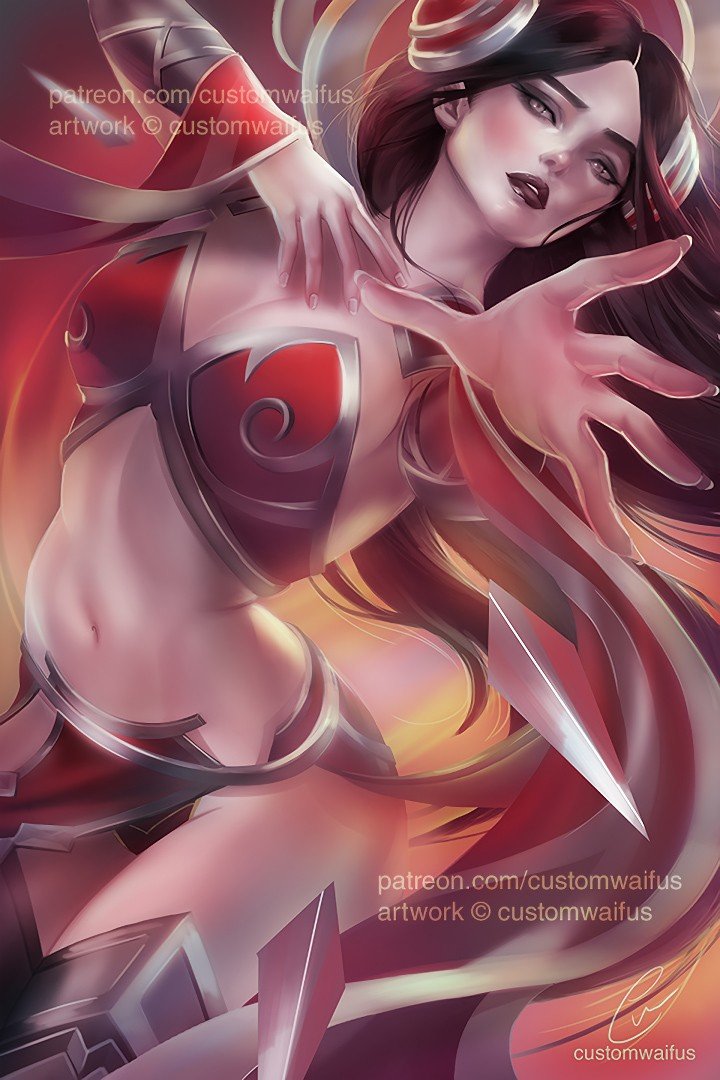 Irelia by customwaifus HD Wallpaper Background Fan Art Artwork League of Legends lol