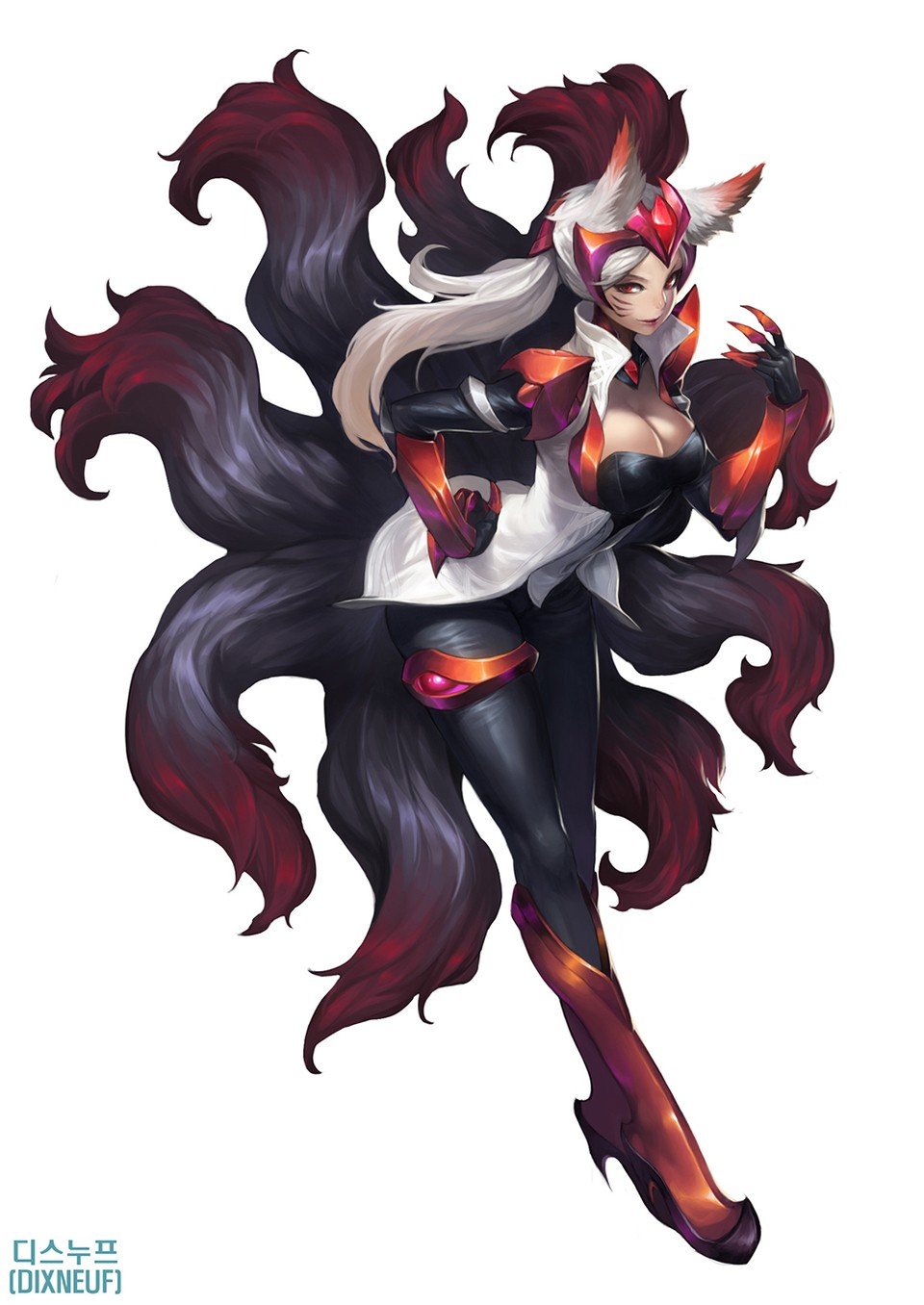 Challanger Ahri League Of Legends Fan Art