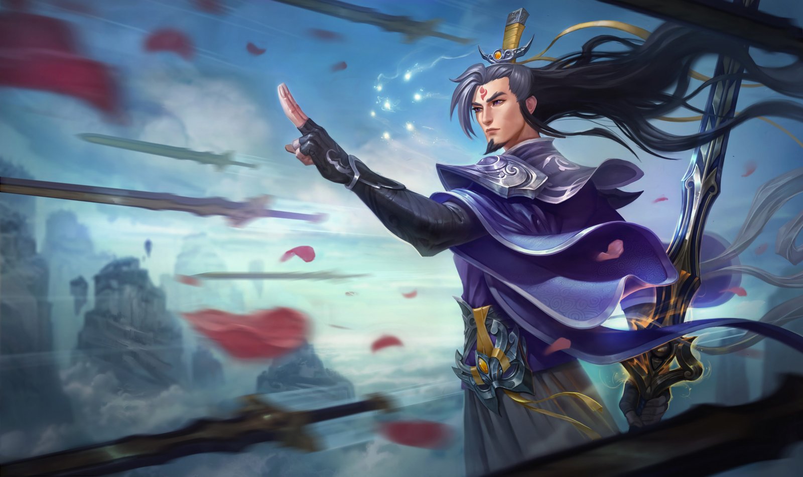 Eternal Sword Yi Splash Art HD 4k Wallpaper Background Official Art Artwork League of Legends lol