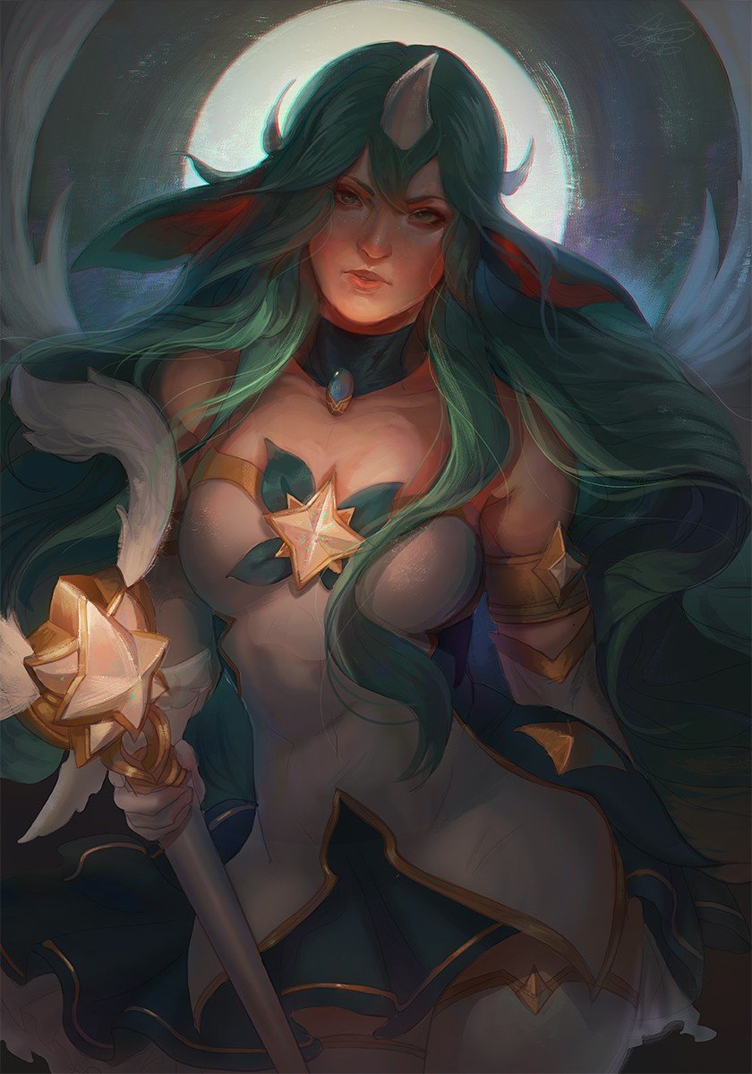 Star Guardian Soraka by RinRinDaishi HD Wallpaper Background Fan Art Artwork League of Legends lol