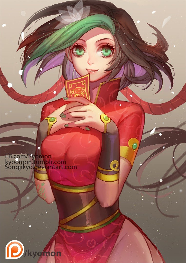 Firecracker Jinx by kyomon. HD Wallpaper Background Fan Art Artwork League of Legends lol