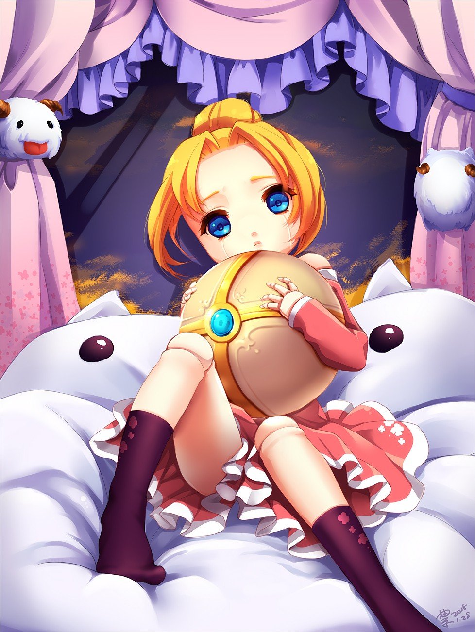 Little Orianna & Poro by 禁 HD Wallpaper Fan Artwork League of Legends lol