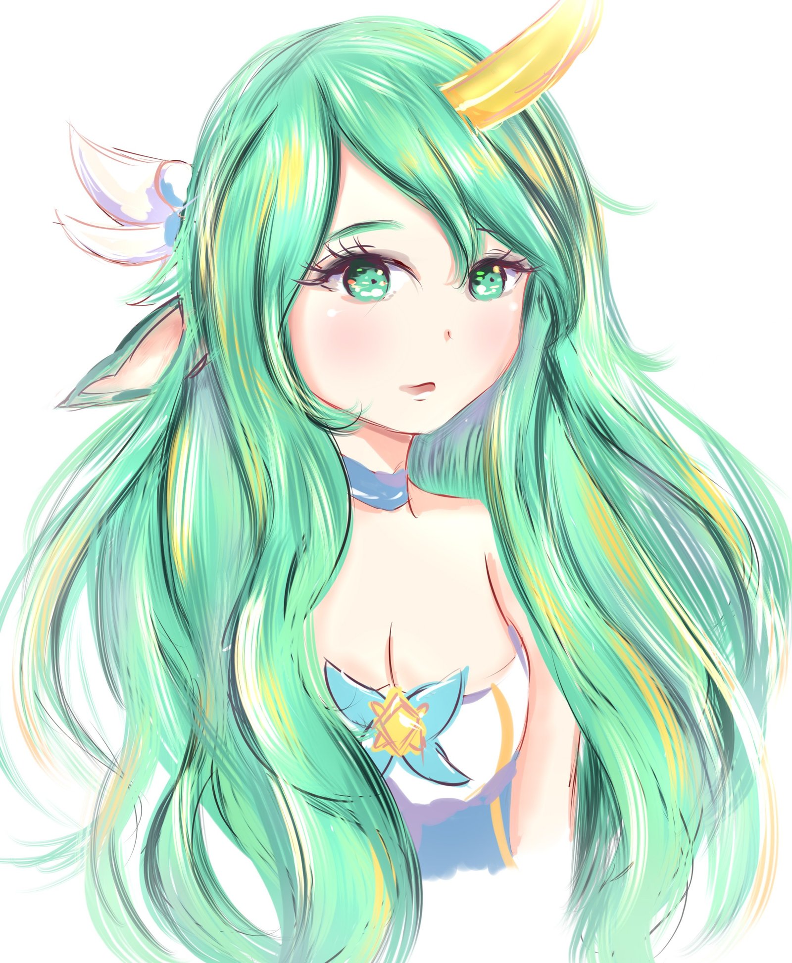 Star Guardian Soraka by shidanohan HD Wallpaper Background Fan Art Artwork League of Legends lol