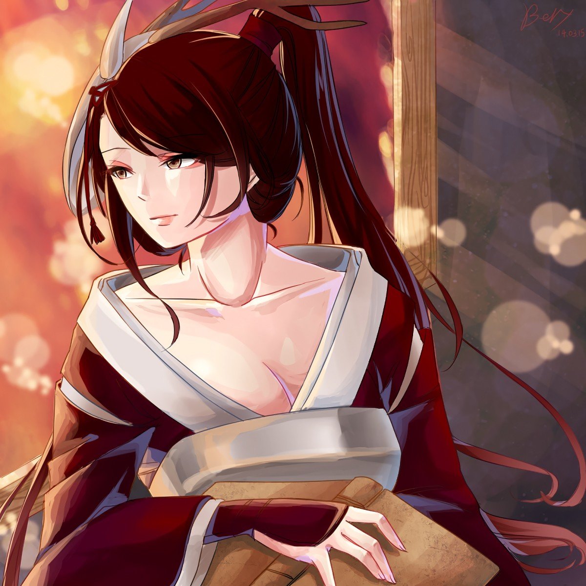 Blood Moon Akali by Bery League of Legends Artwork Wallpaper lol