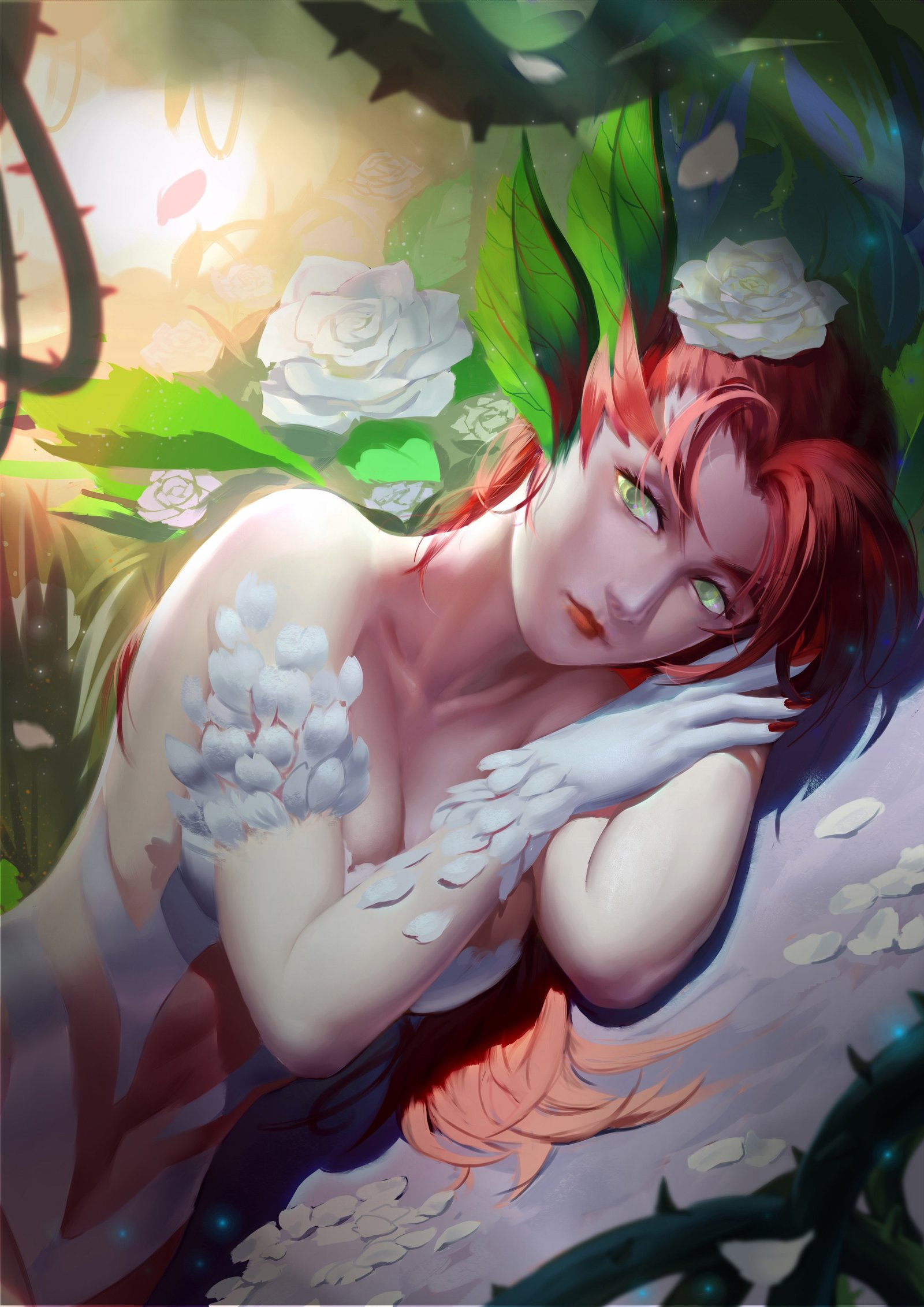 Zyra by 尘埃Marcht HD Wallpaper Background Fan Art Artwork League of Legends lol