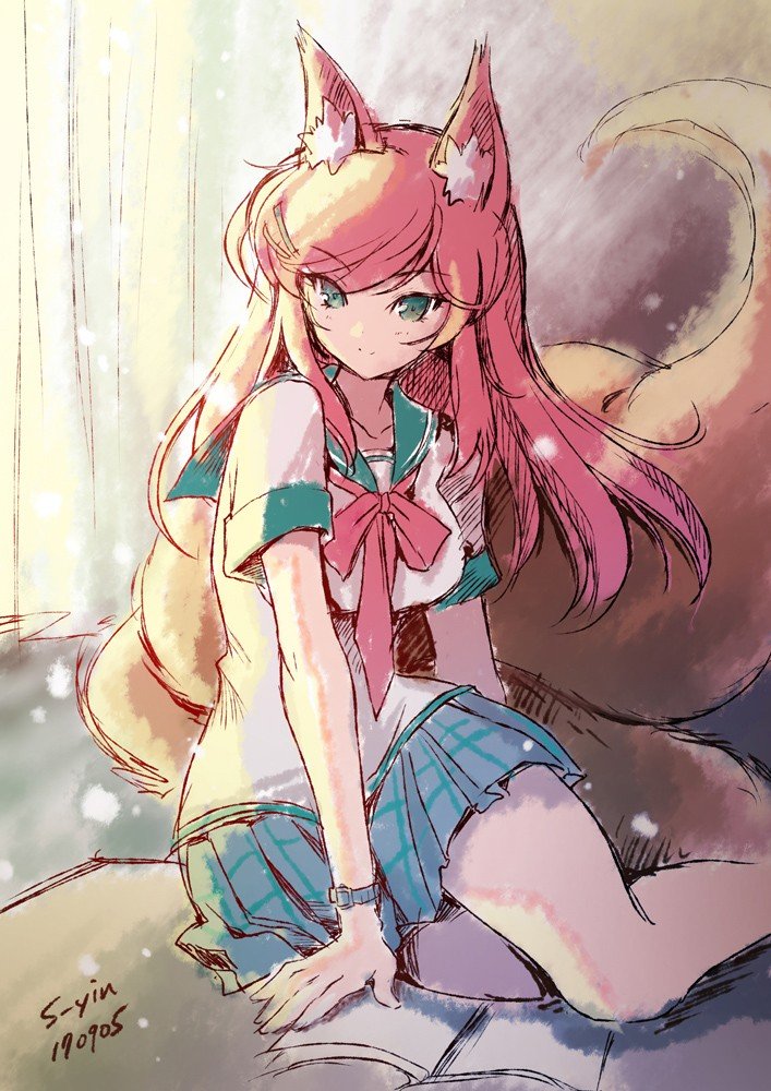 Academy Ahri by s-yin✤ HD Wallpaper Background Fan Art Artwork League of Legends lol