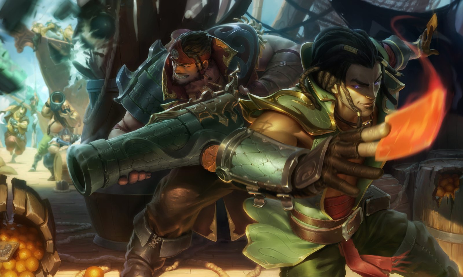 Cutthroat Graves & Cutpurse Twisted Fate Splash Art HD 4k 6k Wallpaper Background Official Art Artwork League of Legends lol