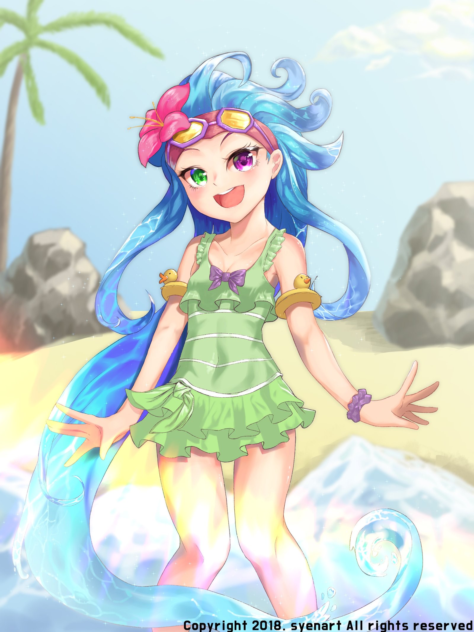 Pool Party Zoe | Wallpapers & Fan Arts | League Of Legends | LoL Stats