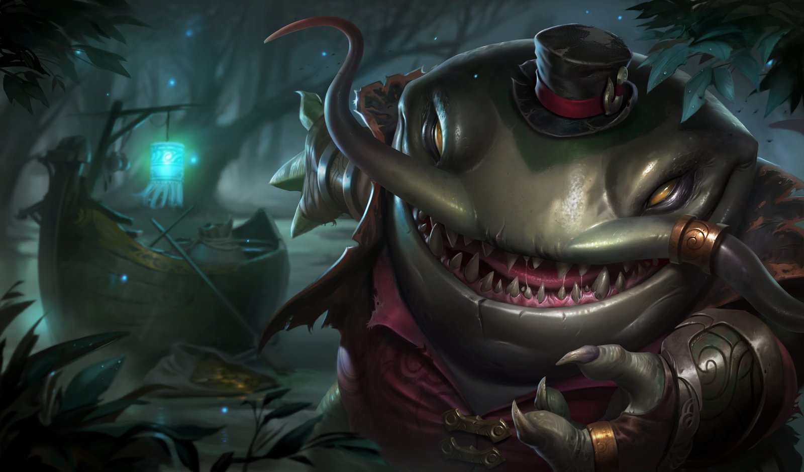 Classic Tahm Kench Splash Art HD 4k 6k Wallpaper Background Official Art Artwork League of Legends lol