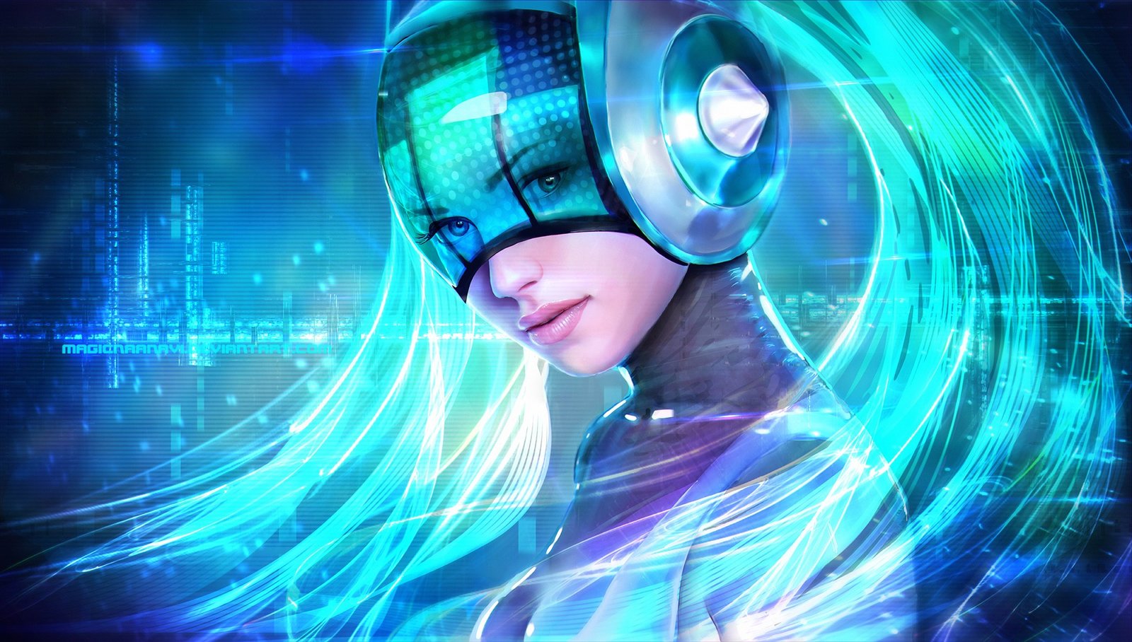 DJ Sona Kinetic by MagicnaAnavi HD Wallpaper Fan Art Artwork League of Legends lol