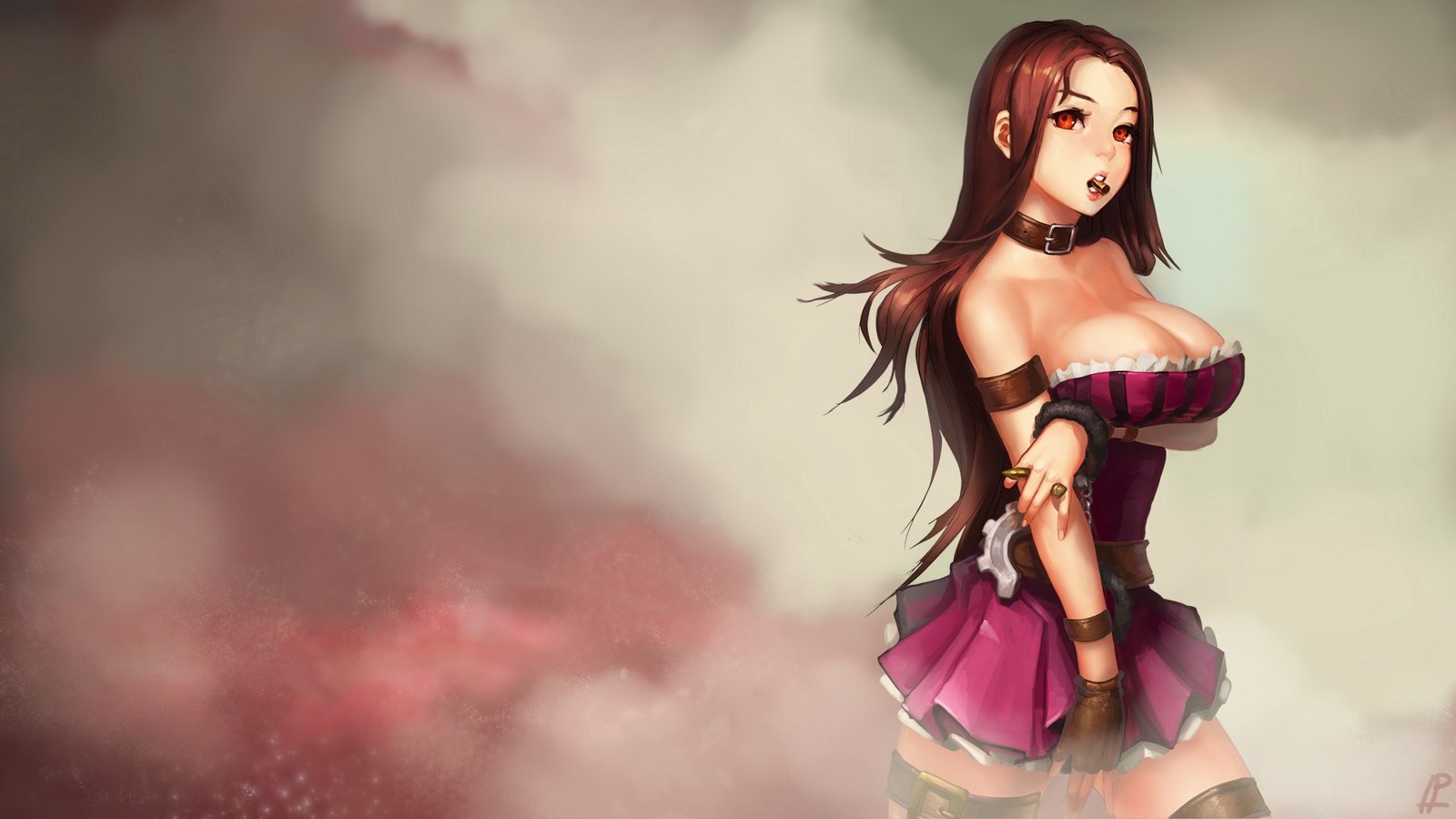 Sexy Caitlyn by instantip (2) HD Wallpaper Artwork Fan Art League of Legends lol