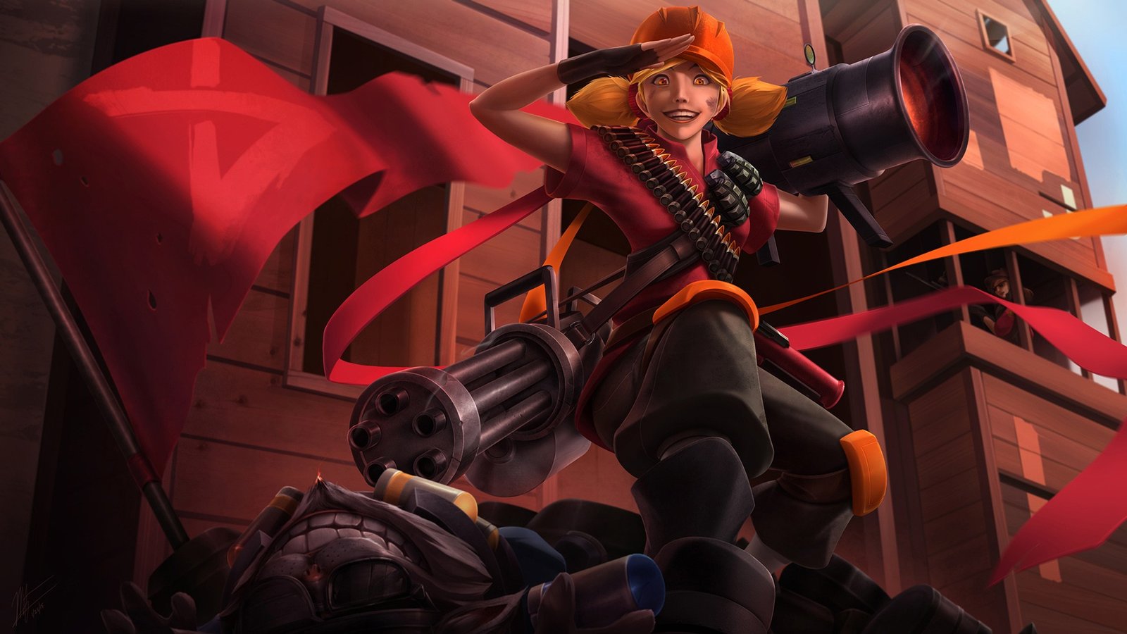Blast Zone Jinx by VegaColors HD Wallpaper Fan Art Artwork League of Legends lol