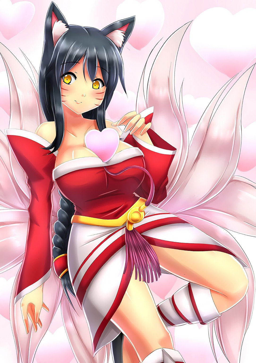 Ahri by Xano501 (2) HD Wallpaper Fan Art Artwork League of Legends lol