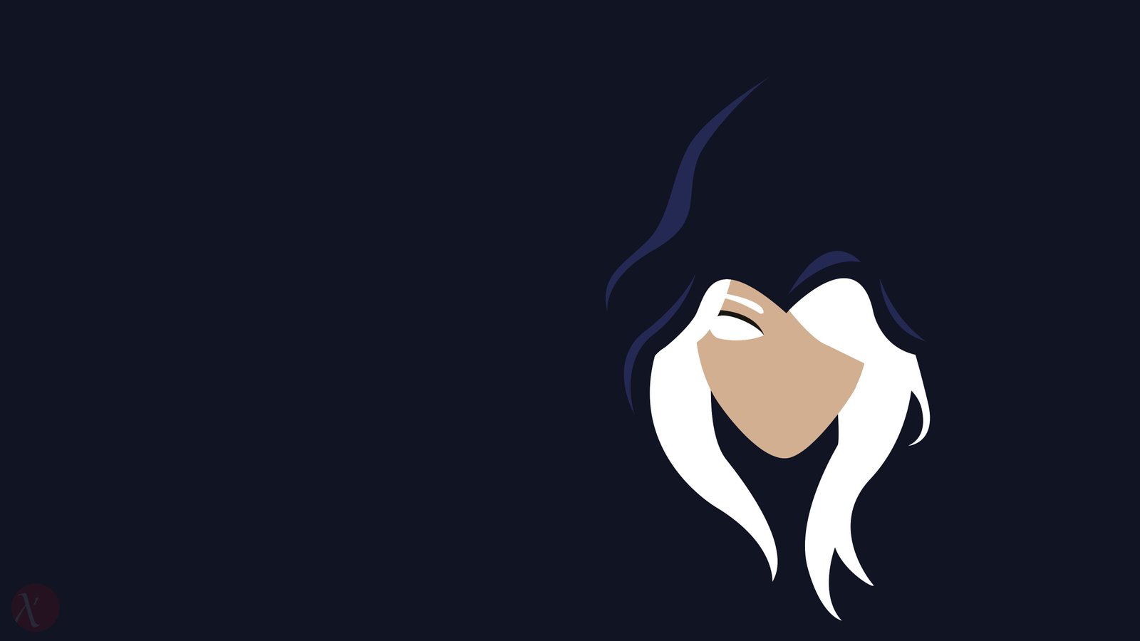 Ashe Minimalistic by Lakishon HD Wallpaper Fan Art Artwork League of Legends lol