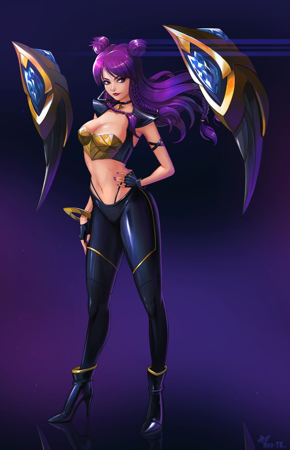 K/DA Kai’Sa by Taekwon Kim HD Wallpaper Background Fan Art Artwork League of Legends lol