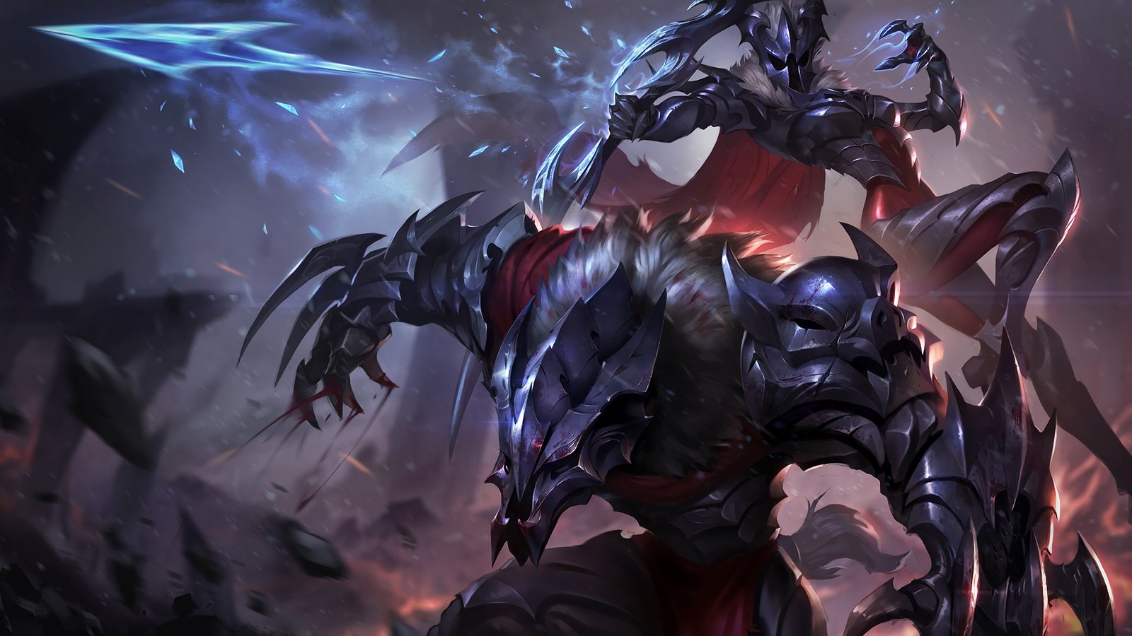 Marauder Ashe & Warwick Splash Art League of Legends Artwork Wallpaper lol