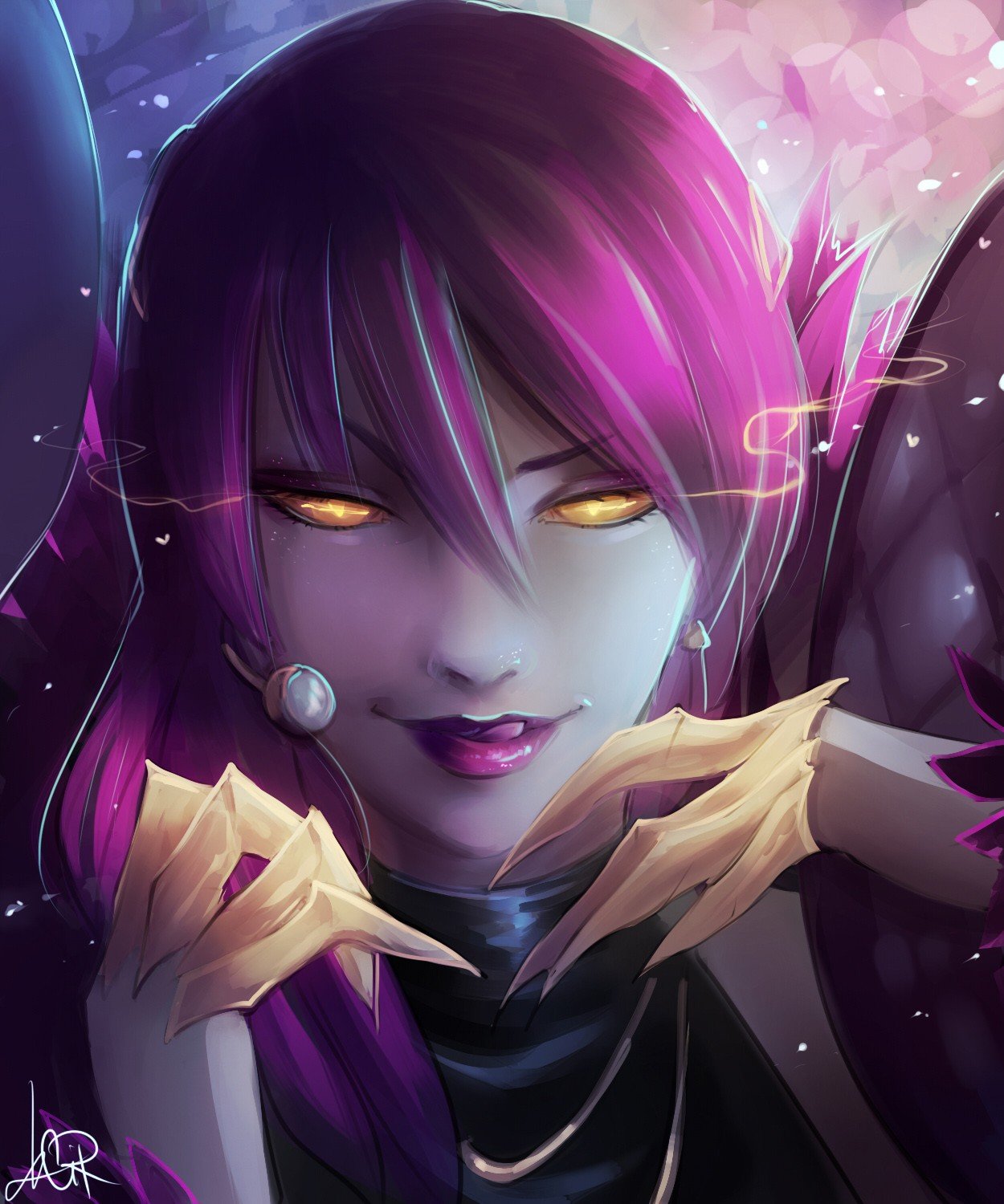 K/DA Evelynn by Cirath HD Wallpaper Background Fan Art Artwork League of Legends lol