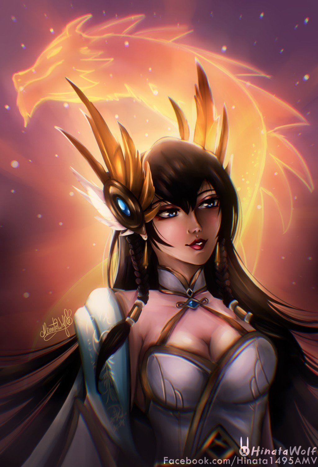 Divine Sword Irelia Rework by Hinata1495 HD Wallpaper Background Fan Art Artwork League of Legends lol