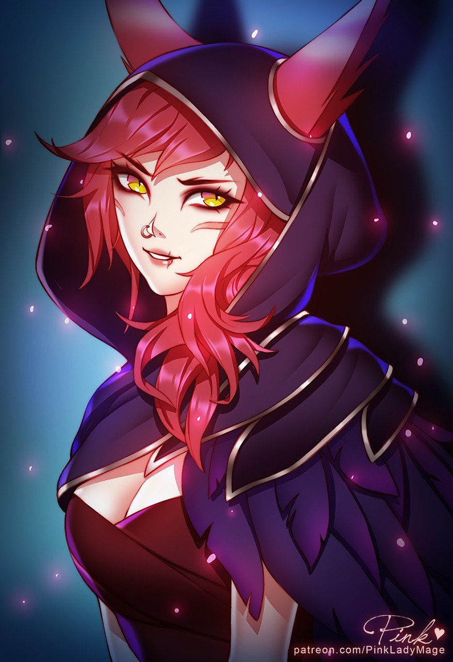 Xayah by PinkLadyMage HD Wallpaper Fan Art Artwork League of Legends lol