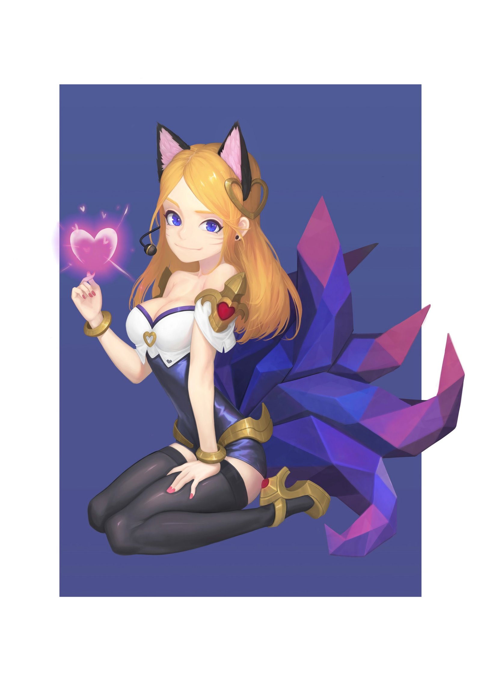 K/DA Ahri by Kim Woncheol HD Wallpaper Background Fan Art Artwork League of Legends lol