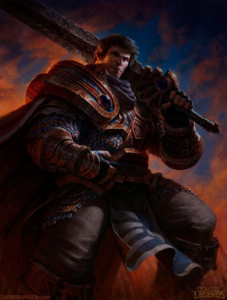 Garen by DaveRapoza HD Wallpaper Fan Art Artwork League of Legends lol