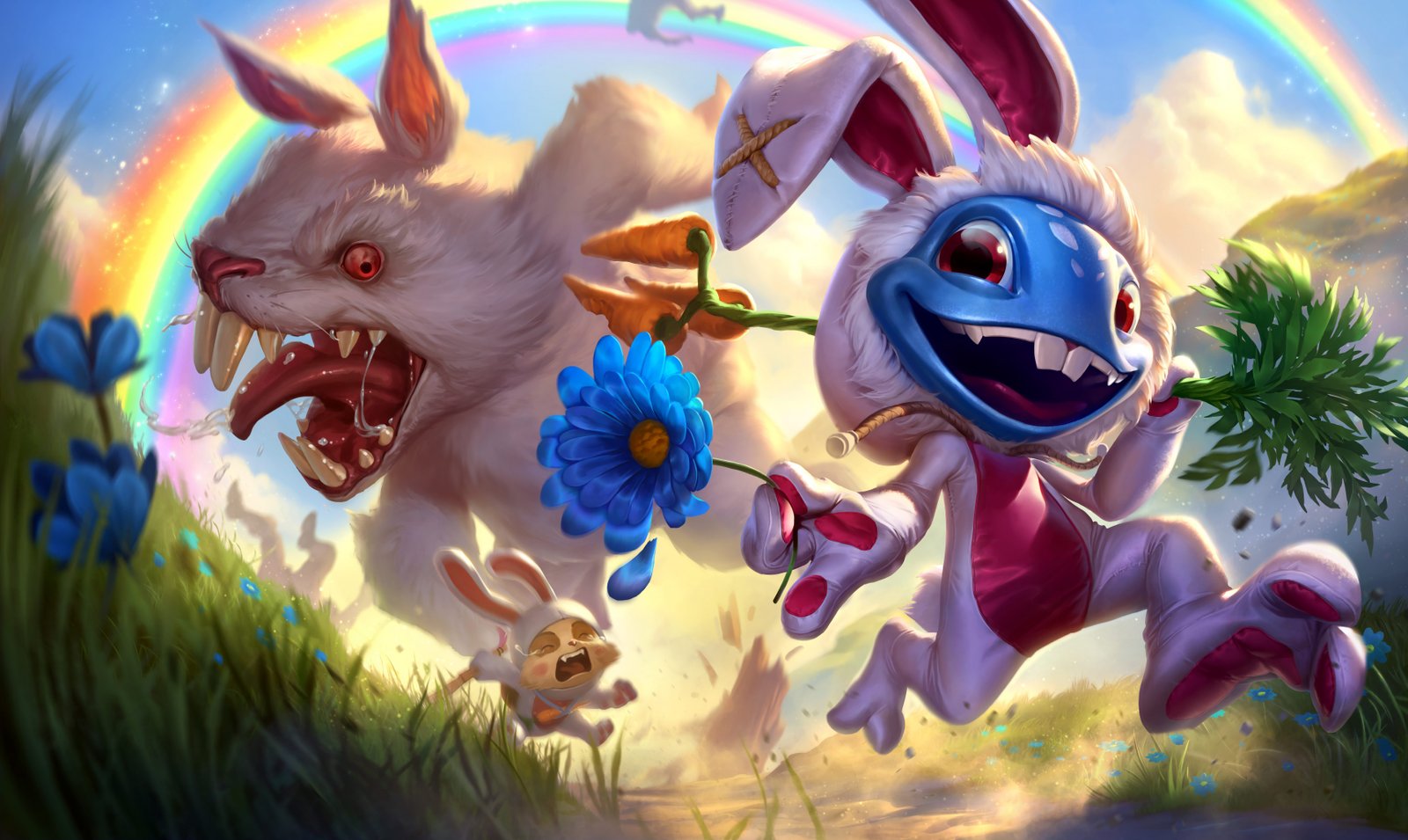 Cottontail Fizz Splash Art HD 4k 6k Wallpaper Background Official Art Artwork League of Legends lol