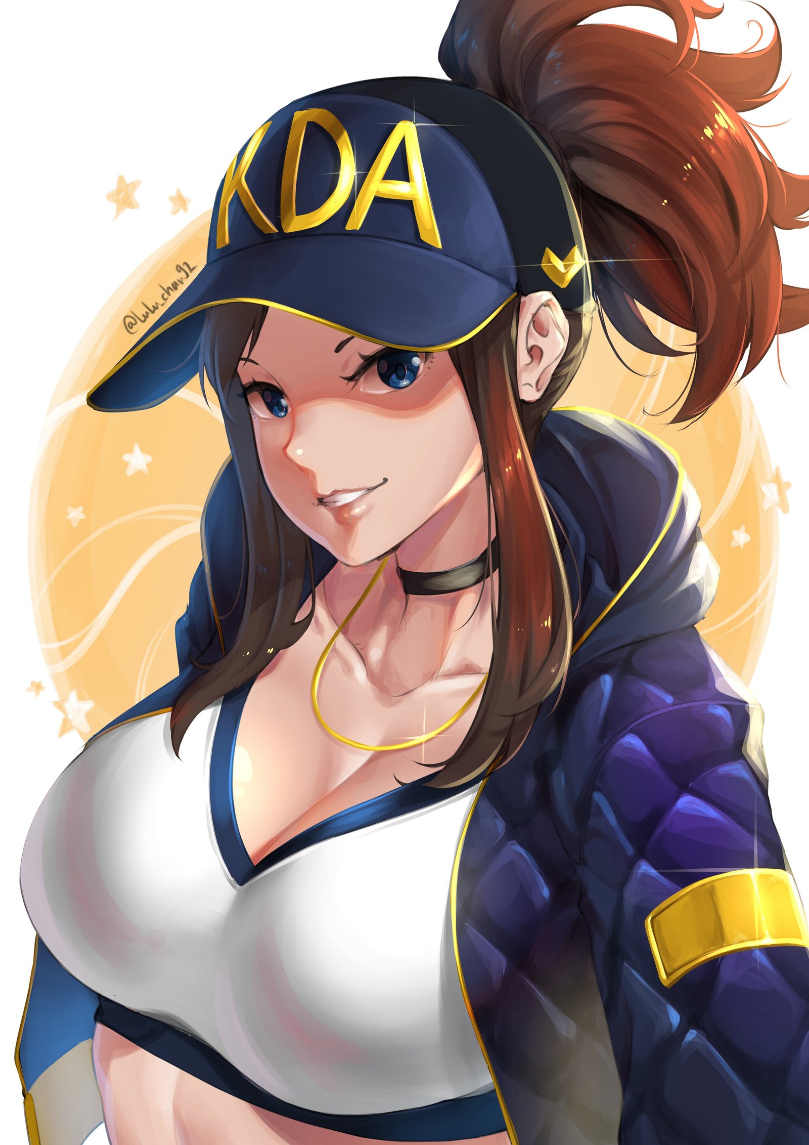 K/DA Akali by lulu-chan92 HD Wallpaper Background Fan Art Artwork League of Legends lol