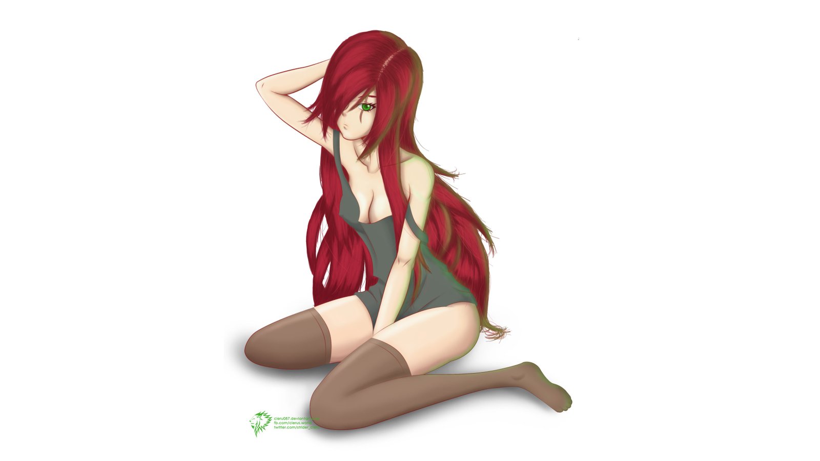 Katarina by CLeRu087 HD Wallpaper Fan Art Artwork League of Legends lol
