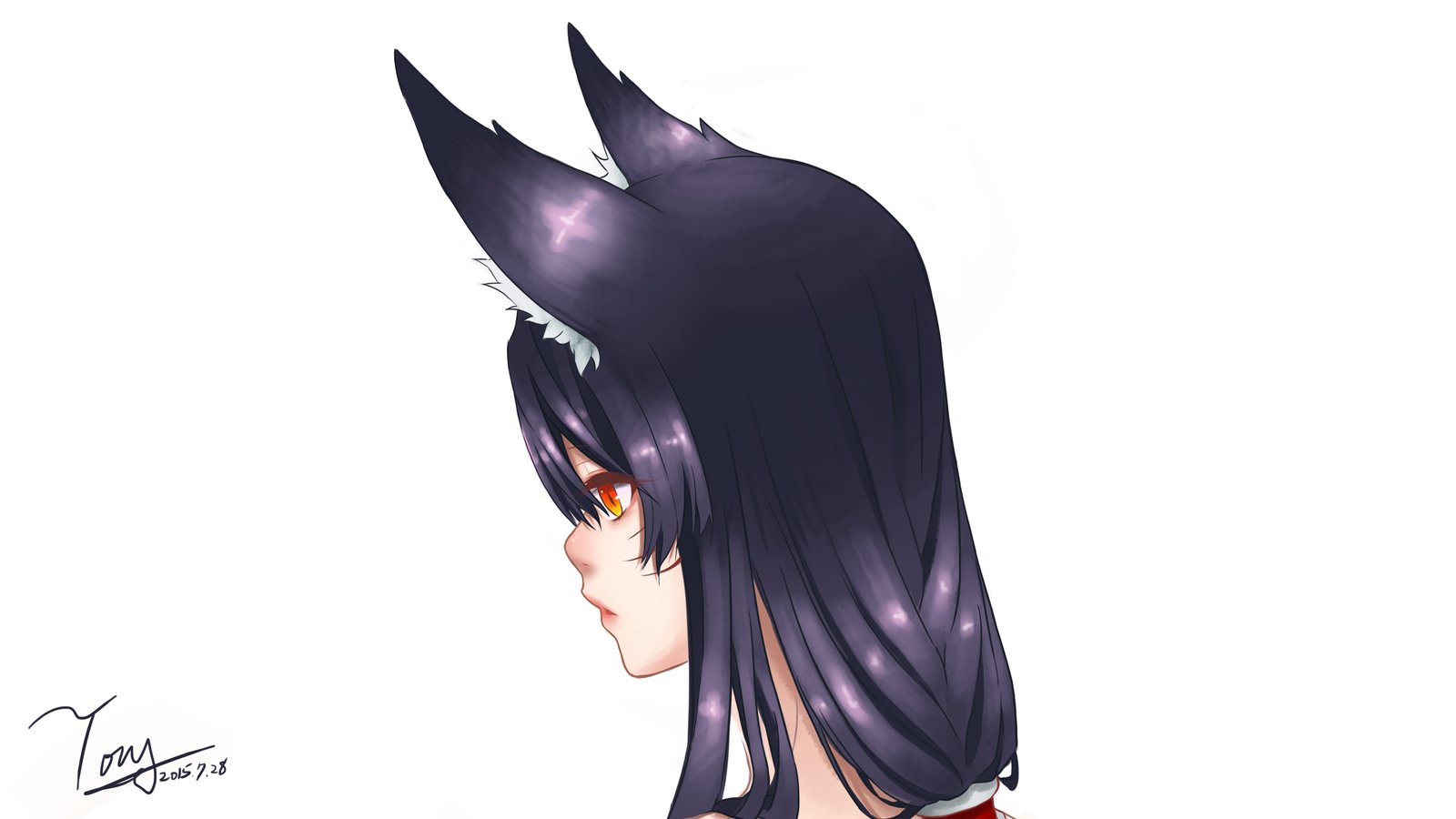 Ahri by 招風引月 (2) League of Legends Artwork HD Wallpaper lolFan Art Artwork