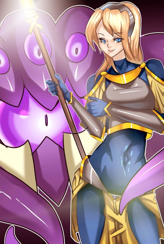 Lux & Vek'Koz by ZXC HD Wallpaper Fan Art Artwork League of Legends lol