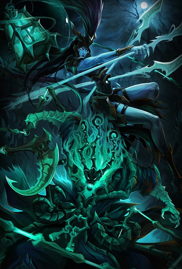 Thresh and Kalista League of Legends Fan Art