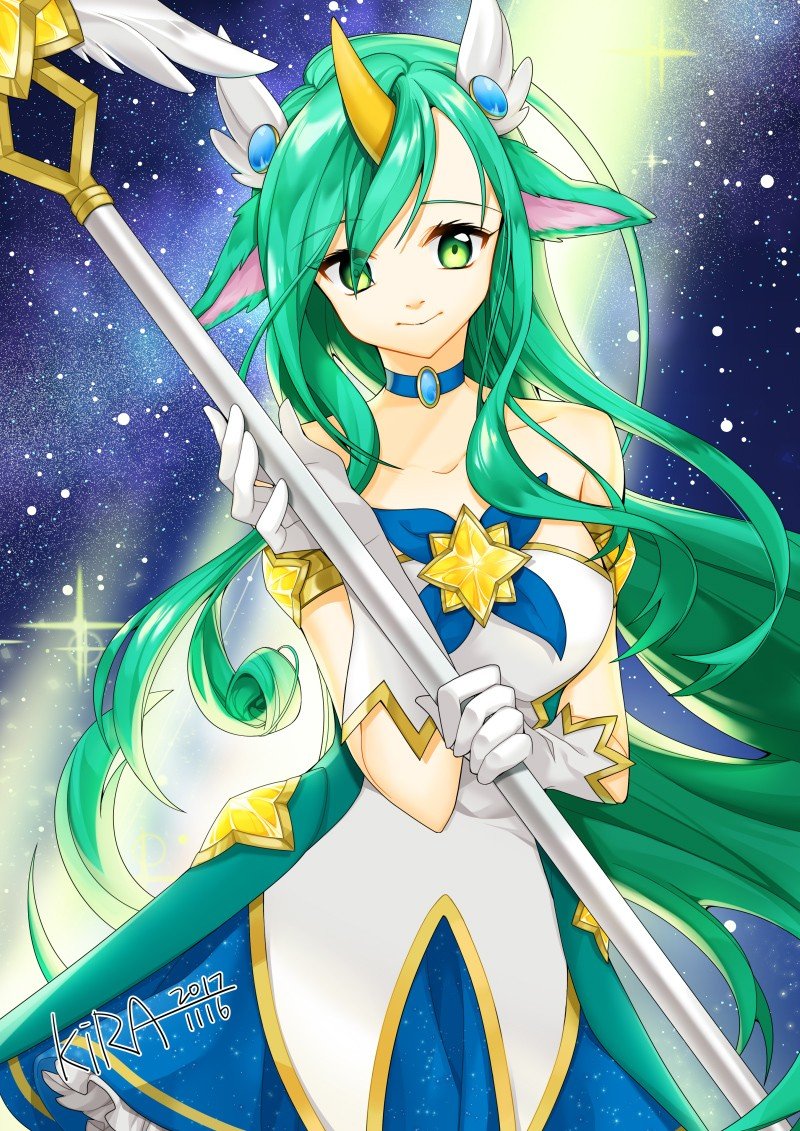 Star Guardian Soraka by KiRA HD Wallpaper Background Fan Art Artwork League of Legends lol