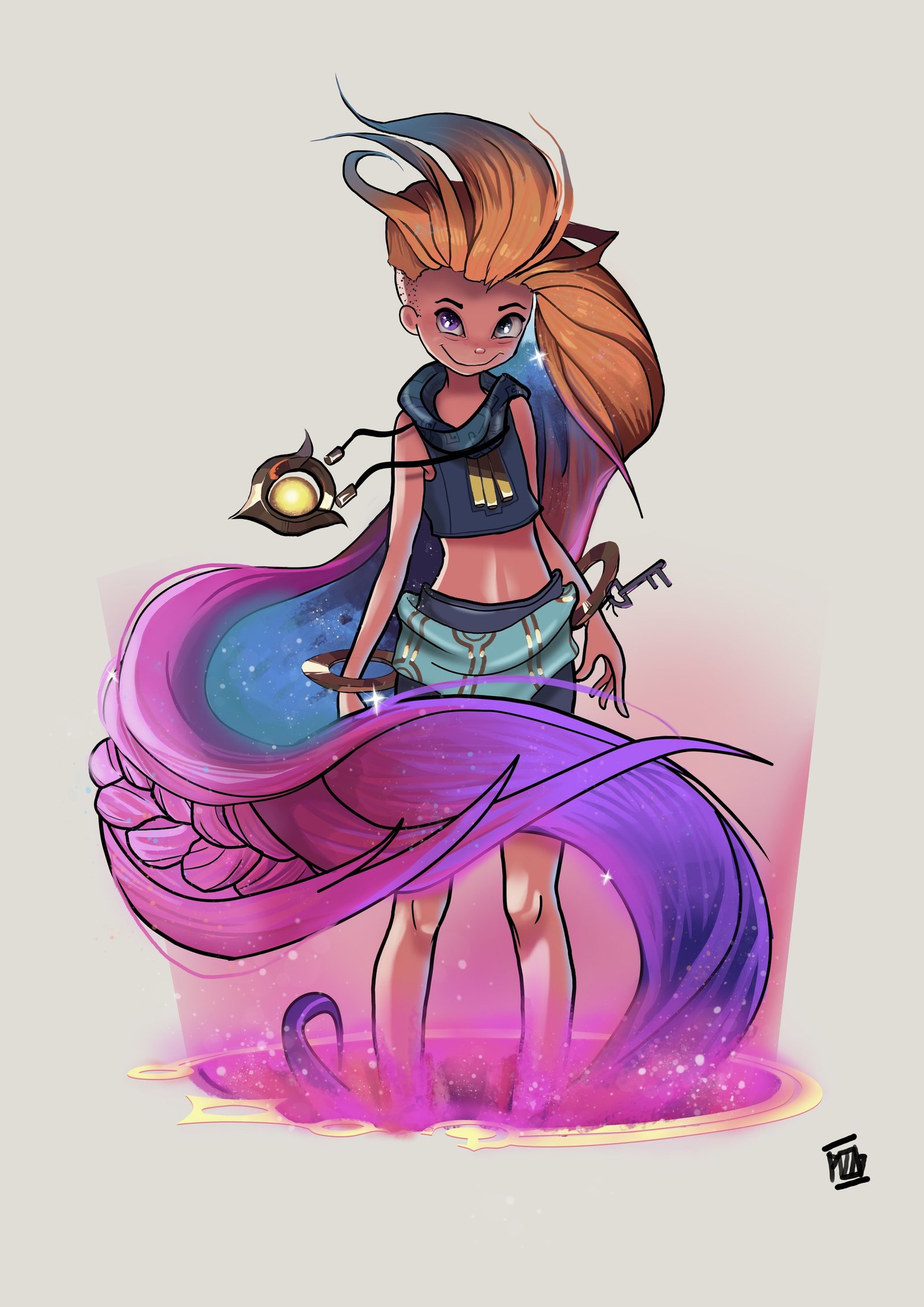 Zoe by marcelopizza HD Wallpaper Background Fan Art Artwork League of Legends lol