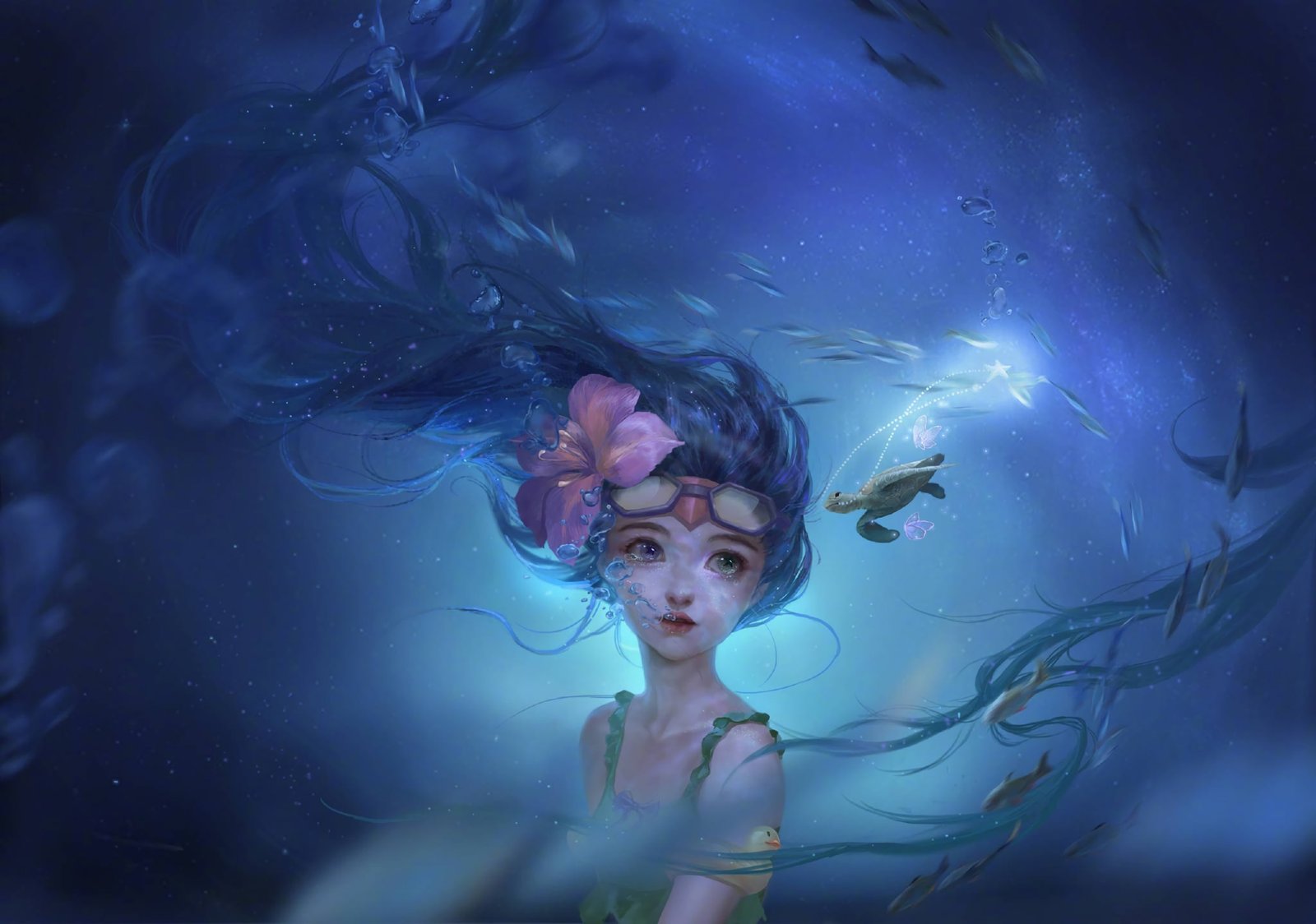 Pool Party Zoe by 我永远喜欢林彦俊 HD Wallpaper Background Fan Art Artwork League of Legends lol
