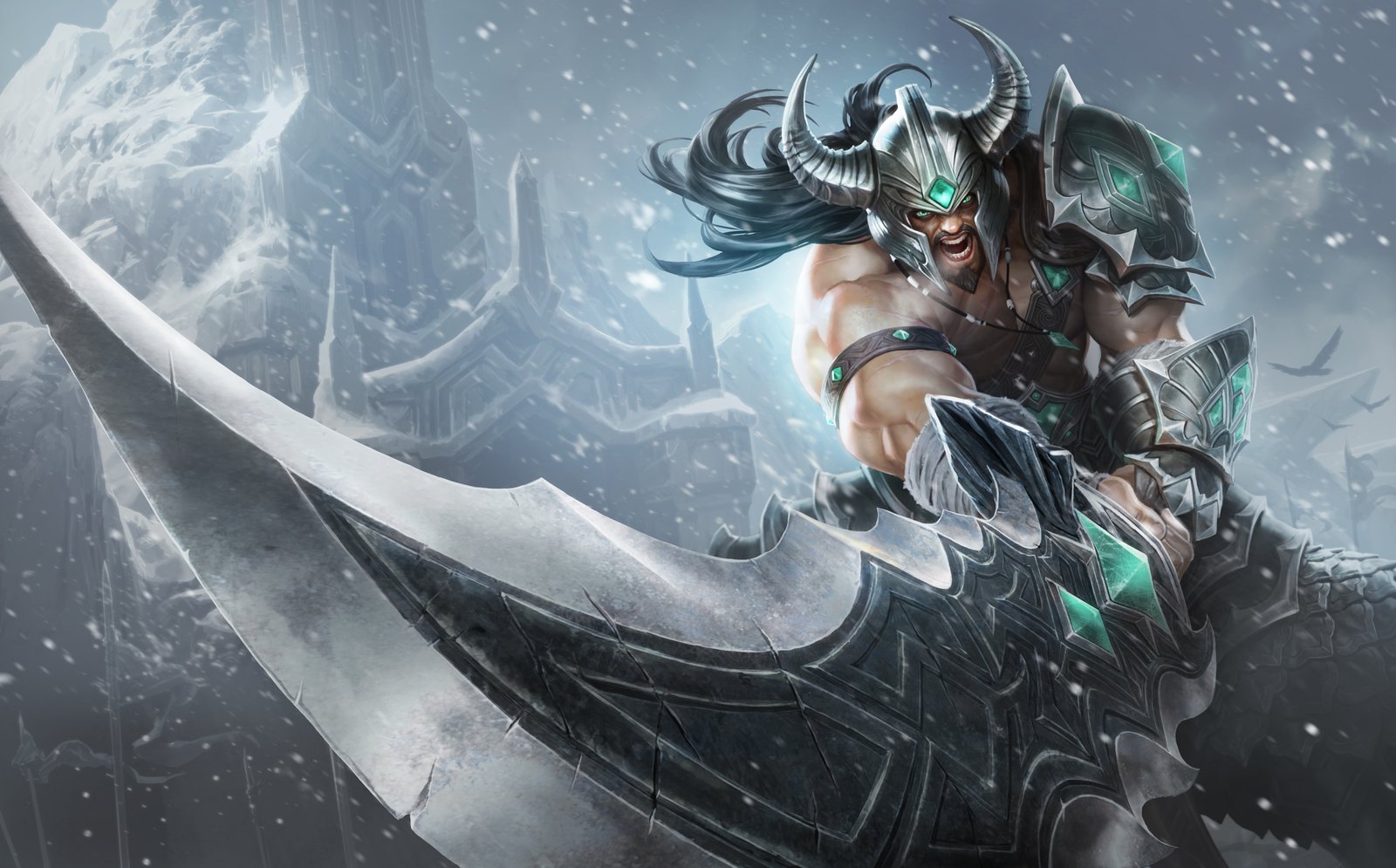 Classic Tryndamere Splash Art 4k HD Wallpaper Official Artwork League of Legends lol